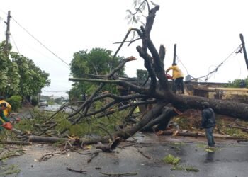 Vigo inspeccionó el funcionamiento de los trabajos hidráulicos durante el temporal