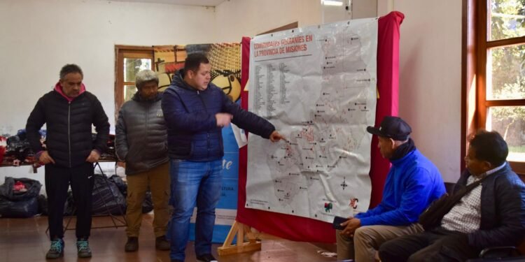Operativo “Yro’y” en San Ignacio: asistencia a comunidades mbya ante la llegada del frío